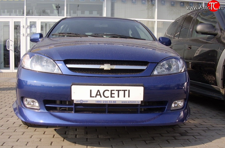 3 579 р. Накладка переднего бампера ATL Chevrolet Lacetti хэтчбек (2002-2013) (Неокрашенная)  с доставкой в г. Тамбов