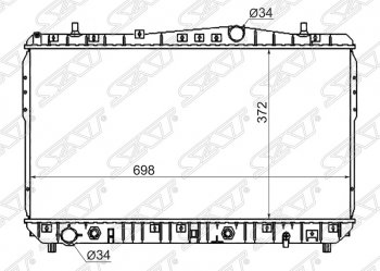 5 999 р. Радиатор двигателя SAT (пластинчатый, 1.4/1.6/1.8, МКПП/АКПП)  Chevrolet Lacetti ( седан,  универсал,  хэтчбек) (2002-2013), Chevrolet Rezzo (2000-2008), Daewoo Gentra ( KLAS) (2012-2024), Daewoo Nubira ( J150,  J200) (2000-2008), Suzuki Forenza (2004-2008)  с доставкой в г. Тамбов. Увеличить фотографию 1