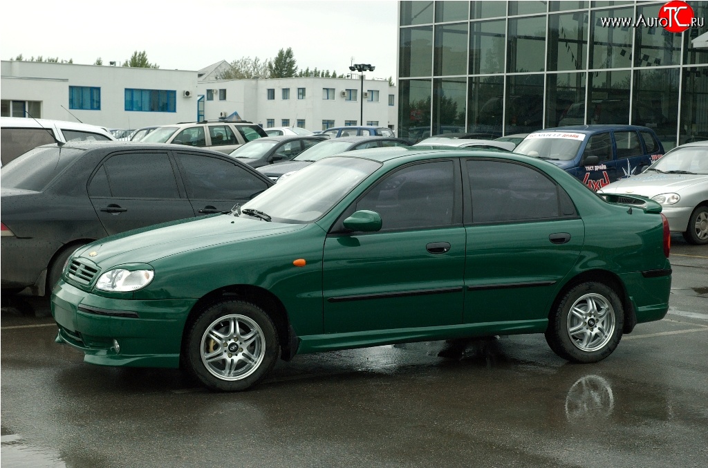 789 р. Комплект молдингов Дельта Daewoo Lanos T100 дорестайлинг, седан (1997-2002) (Неокрашенные)  с доставкой в г. Тамбов