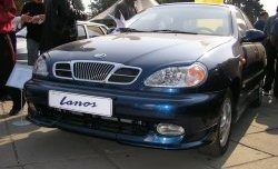 2 949 р. Накладка на передний бампер CT  Chevrolet Lanos ( T100,  T150,  седан) (1997-2017), Daewoo Sense  Т100 (1997-2008), ЗАЗ Chance ( седан,  хэтчбэк) (2009-2017), ЗАЗ Sens ( седан,  хэтчбэк) (2007-2017) (Неокрашенная)  с доставкой в г. Тамбов. Увеличить фотографию 1