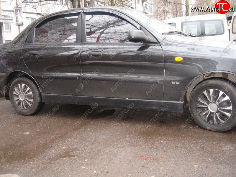 4 499 р. Пороги накладки Miller Daewoo Lanos T100 дорестайлинг, седан (1997-2002) (Неокрашенные)  с доставкой в г. Тамбов