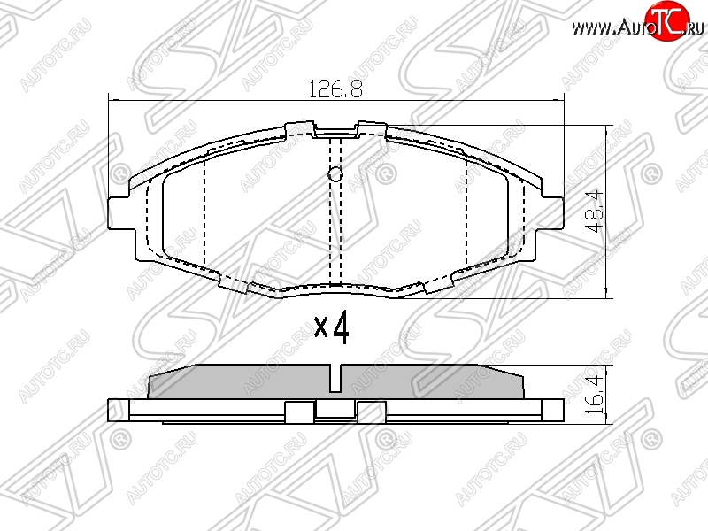 959 р. Колодки тормозные SAT (для диска 236 mm)  Chevrolet Lanos  T100 (2002-2017), Daewoo Nexia  рестайлинг (2008-2015), ЗАЗ Chance ( седан,  хэтчбэк) (2009-2017)  с доставкой в г. Тамбов