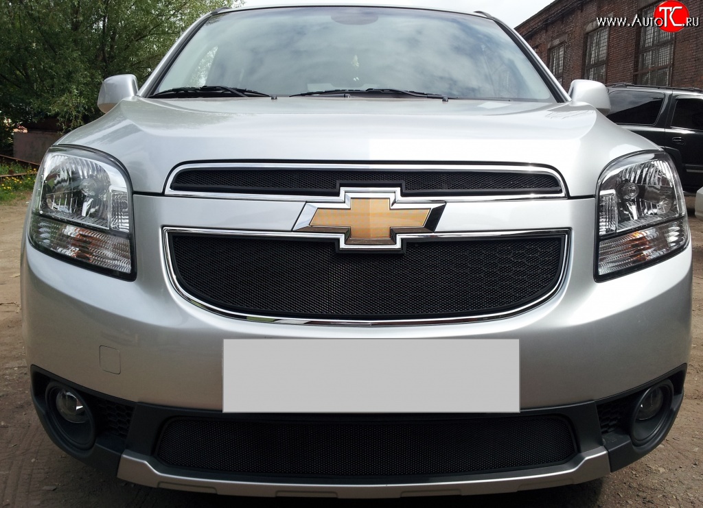 1 469 р. Сетка воздухозаборника переднего бампера Russtal Chevrolet Orlando (2011-2018)  с доставкой в г. Тамбов