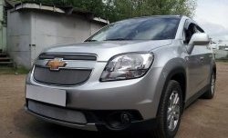 1 539 р. Сетка в решетку радиатора (нижняя) Russtal Chevrolet Orlando (2011-2018) (хром)  с доставкой в г. Тамбов. Увеличить фотографию 6