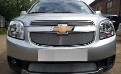 1 539 р. Сетка в решетку радиатора (нижняя) Russtal  Chevrolet Orlando (2011-2018) (хром)  с доставкой в г. Тамбов. Увеличить фотографию 1