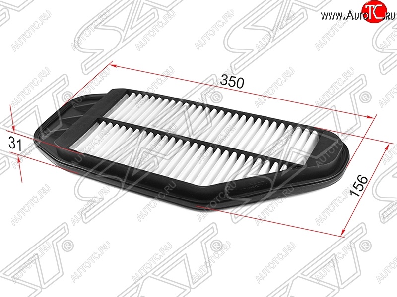 279 р. Фильтр воздушный двигателя SAT (1,0 / 1,2)  Chevrolet Spark  M300 (2010-2015), Ravon R2 (2016-2024)  с доставкой в г. Тамбов