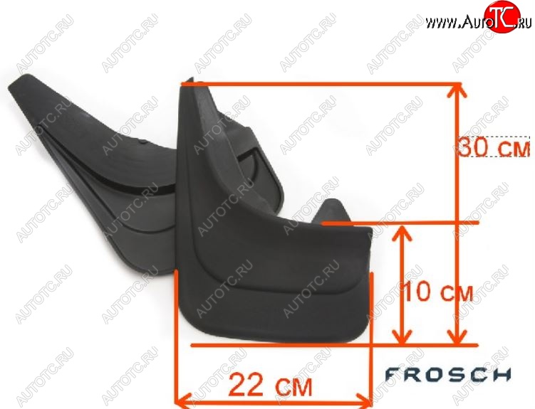 359 р. Универсальные передние брызговики (22х30 см) Frosсh Changan Eado седан (2011-2018)  с доставкой в г. Тамбов