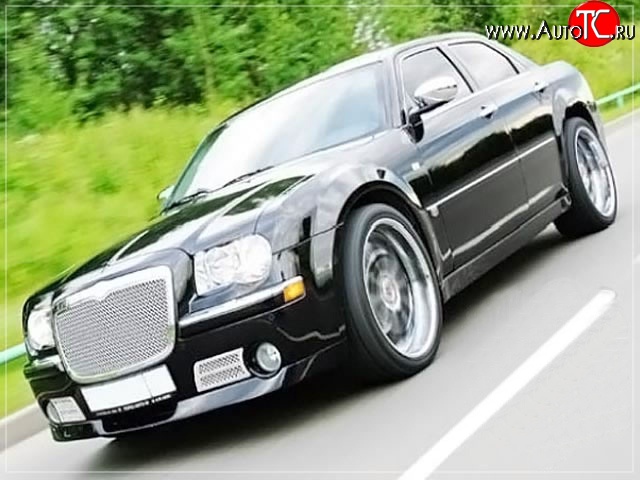 15 699 р. Накладка на передний бампер La Connection Chrysler 300C LX седан (2004-2011) (Неокрашенная)  с доставкой в г. Тамбов