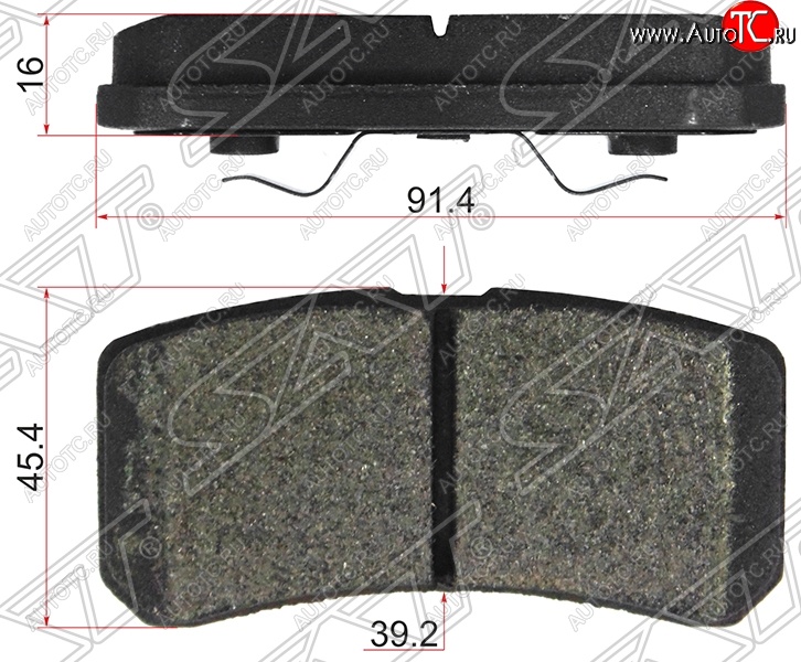 979 р. Колодки тормозные задние SAT   Mitsubishi ASX (2010-2024) дорестайлинг, 1-ый рестайлинг, 2-ой рестайлинг, 3-ий рестайлинг  с доставкой в г. Тамбов