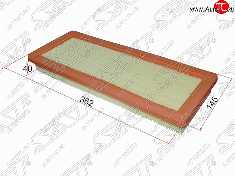 379 р. Фильтр воздушный двигателя SAT (362х145х40 mm)  CITROEN C4 Grand Picasso, C5 (RD,  RW), DS3 (PF1), DS4 (PF1), DS5 (PF2), Peugeot 207 (WK,  WA,  WC), 208 (1), 307 (хэтчбэк 3 дв.,  универсал,  хэтчбэк 5 дв.)  с доставкой в г. Тамбов