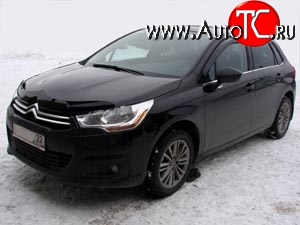 2 879 р. Дефлектор капота NovLine (хетчбек) CITROEN C4 B7 хэтчбэк 5 дв. (2011-2018)  с доставкой в г. Тамбов