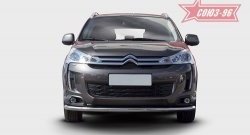 17 639 р. Защита переднего бампера одинарная Souz-96 Premium (d60) CITROEN C4 aircross (2012-2017)  с доставкой в г. Тамбов. Увеличить фотографию 2