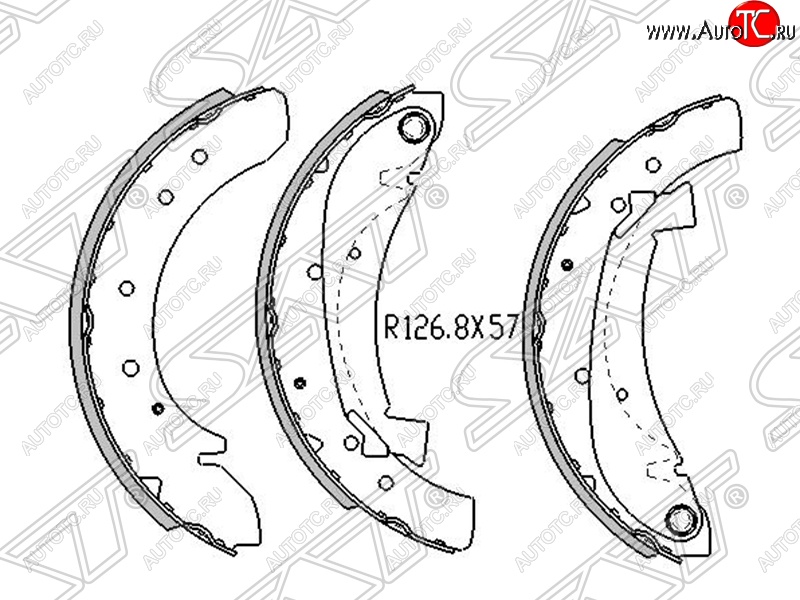 1 389 р. Колодки тормозные SAT (задние)  CITROEN Jumper ( 230,  244) (1994-2006), CITROEN Jumpy (2007-2017), Fiat Ducato  230 (1994-2002), Peugeot Boxer  230 (1994-2002)  с доставкой в г. Тамбов