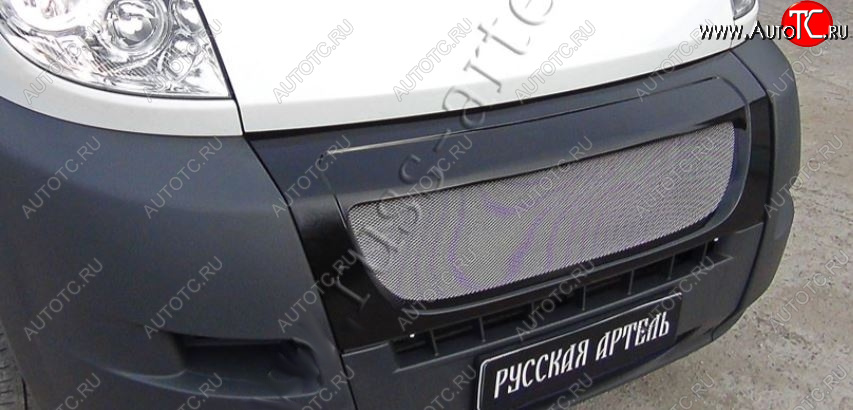 5 499 р. Решетка радиатора RA (с металлической сеткой) CITROEN Jumper 250 (2006-2014) (Глянец под окраску, Неокрашенная)  с доставкой в г. Тамбов