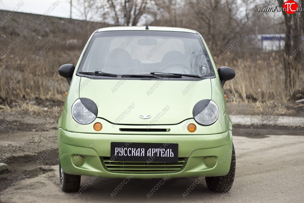 479 р. Реснички на фары RA Daewoo Matiz M100 дорестайлинг (1998-2000) (Неокрашенные)  с доставкой в г. Тамбов