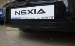 1 339 р. Сетка на бампер Russtal (черная) Daewoo Nexia рестайлинг (2008-2015)  с доставкой в г. Тамбов. Увеличить фотографию 4