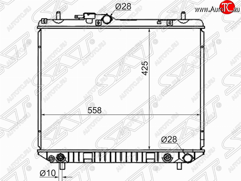 6 749 р. Радиатор двигателя SAT (пластинчатый, МКПП/АКПП)  Daihatsu Terios ( J100,  J102,J122,  J200) (1997-2009) дорестайлинг, рестайлинг, дорестайлинг  с доставкой в г. Тамбов