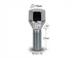 146 р. Колёсный болт длиной 27 мм Вектор M12 1.75 27 под гаечный ключ (пос.место: конус) Volvo C70 P80 хэтчбэк 3 дв. рестайлинг (2002-2005). Увеличить фотографию 1