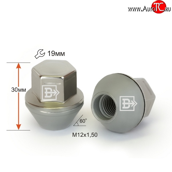 269 р. Колёсная гайка Вектор M12 1.5    с доставкой в г. Тамбов