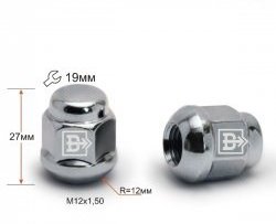 Колёсная гайка Вектор M12 1.5 Лада Веста Кросс 2180 седан дорестайлинг (2018-2022) 