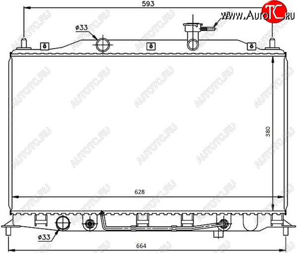 6 949 р. Радиатор двигателя SAT (пластинчатый,1.6, МКПП/АКПП) Hyundai Accent седан ТагАЗ (2001-2012)  с доставкой в г. Тамбов