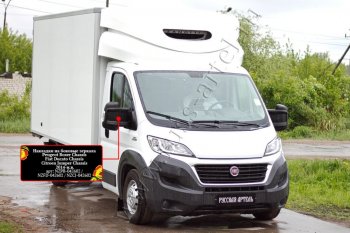 1 089 р. Накладки на боковые зеркала (шагрень) RA  Fiat Ducato  290 (2014-2024) (Неокрашенные)  с доставкой в г. Тамбов. Увеличить фотографию 4