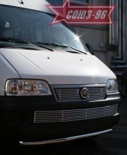 11 564 р. Защита переднего бампера одинарная Souz-96 (d60) Fiat Ducato 250 (2006-2014)  с доставкой в г. Тамбов. Увеличить фотографию 2