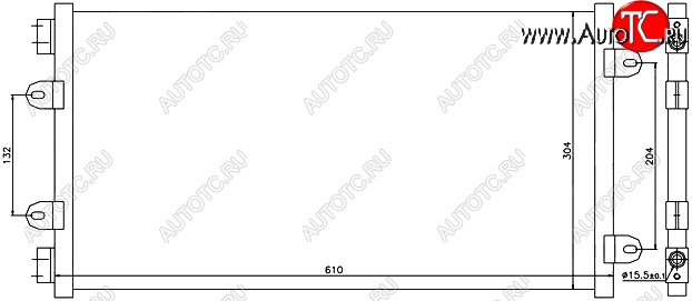 4 799 р. Радиатор кондиционера SAT (1.2) Fiat Punto 188 хэтчбэк 3 дв. дорестайлинг (1999-2003)  с доставкой в г. Тамбов