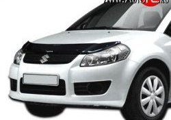 2 489 р. Дефлектор капота NovLine Suzuki SX4 YA21S,YB21S дорестайлинг, хэтчбэк (2006-2011)  с доставкой в г. Тамбов. Увеличить фотографию 1