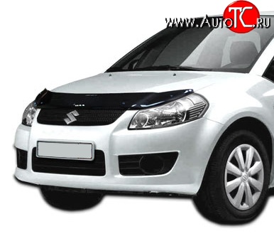 2 489 р. Дефлектор капота NovLine Suzuki SX4 YA21S,YB21S дорестайлинг, хэтчбэк (2006-2011)  с доставкой в г. Тамбов