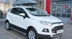 15 649 р. Защита переднего бампера (2 трубыØ63 и 42 мм, нержавейка) Russtal Ford EcoSport дорестайлинг (2013-2019)  с доставкой в г. Тамбов. Увеличить фотографию 3