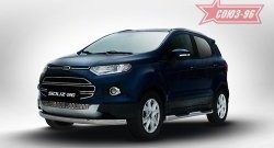 16 109 р. Защита переднего бампера из овальной трубы (d75х42) Souz-96  Ford EcoSport (2013-2019) дорестайлинг  с доставкой в г. Тамбов. Увеличить фотографию 1