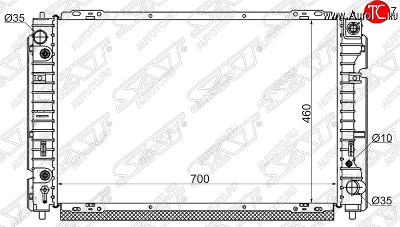 7 899 р. Радиатор двигателя SAT (пластинчатый, 2.0/2.3, МКПП/АКПП)  Ford Escape  1 (2000-2007), Ford Maverick  TM1 (2000-2007), Mazda Tribute (2000-2011)  с доставкой в г. Тамбов