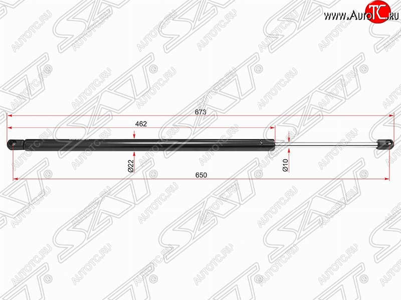 619 р. Правый упор крышки багажника SAT (газовый)  Ford Explorer  U502 (2010-2019) дорестайлинг, 1-ый рестайлинг, 5 дв., 2-ой рестайлинг, 5 дв.  с доставкой в г. Тамбов