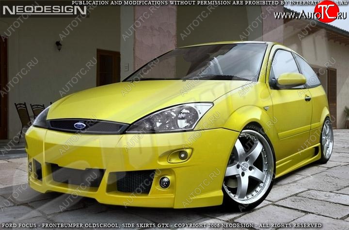 28 999 р. Передний бампер EVO 3  Ford Focus  1 (1998-2005) седан дорестайлинг, универсал дорестайлинг, хэтчбэк 3 дв. дорестайлинг, хэтчбэк 5 дв. дорестайлинг, седан рестайлинг, универсал рестайлинг, хэтчбэк 3 дв. рестайлинг, хэтчбэк 5 дв. рестайлинг  с доставкой в г. Тамбов