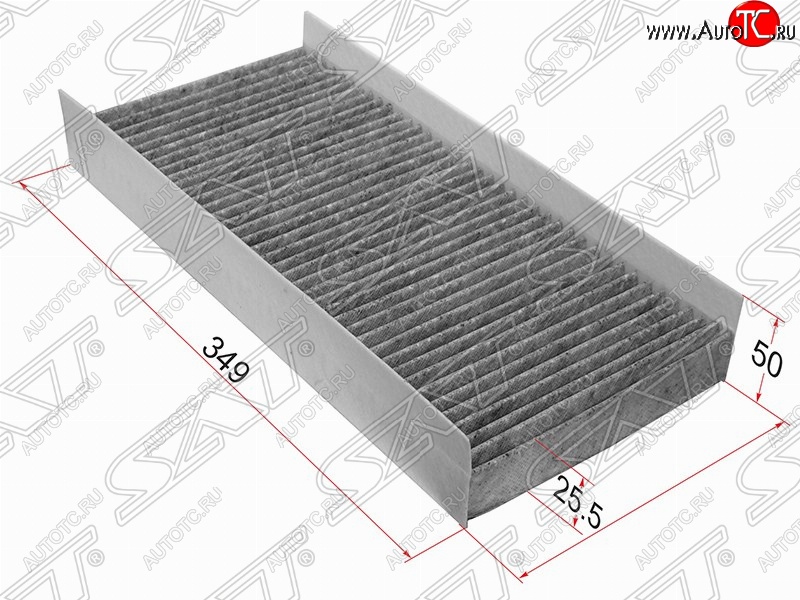 469 р. Фильтр салонный SAT (угольный, 349х150х50 mm)  Ford Focus  1 - Transit  с доставкой в г. Тамбов