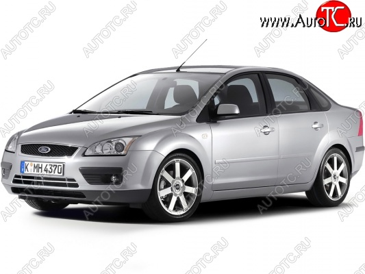 3 199 р. Бампер передний Стандартный Ford Focus 2  седан дорестайлинг (2004-2008) (Неокрашенный)  с доставкой в г. Тамбов