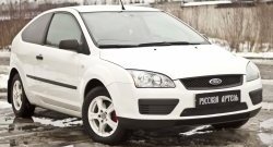 1 199 р. Зимняя заглушка решетки переднего бампера РА Ford Focus 2  седан дорестайлинг (2004-2008)  с доставкой в г. Тамбов. Увеличить фотографию 4