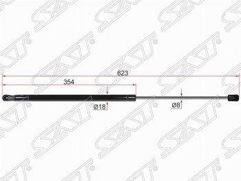 Упор крышки багажника SAT (газовый) Ford Focus 3 хэтчбэк дорестайлинг (2010-2015)