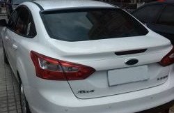 2 199 р. Козырёк на заднее стекло M-VRS Ford Focus 3 седан рестайлинг (2014-2019) (Неокрашенный)  с доставкой в г. Тамбов. Увеличить фотографию 1