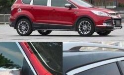 13 299 р. Накладки на окна и стойки дверей СТ Ford Kuga 2 дорестайлинг (2013-2016) (Неокрашенные)  с доставкой в г. Тамбов. Увеличить фотографию 2