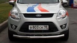 11 924 р. Одинарная защита переднего бампера диаметром 60 мм Novline Ford Kuga 1 (2008-2013)  с доставкой в г. Тамбов. Увеличить фотографию 1