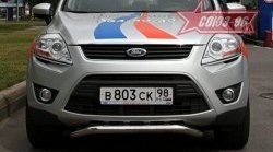 10 799 р. Защита переднего бампера одинарная Souz-96 (d60). Ford Kuga 1 (2008-2013)  с доставкой в г. Тамбов. Увеличить фотографию 1