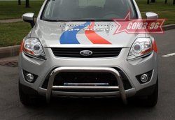 11 564 р. Защита переднего бампера Souz-96 (d60)  Ford Kuga  1 (2008-2013)  с доставкой в г. Тамбов. Увеличить фотографию 1