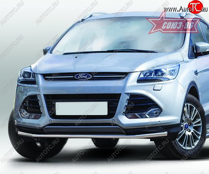 14 264 р. Защита переднего бампера одинарная Souz-96 Premium High (d42)  Ford Kuga  2 (2013-2016) дорестайлинг  с доставкой в г. Тамбов