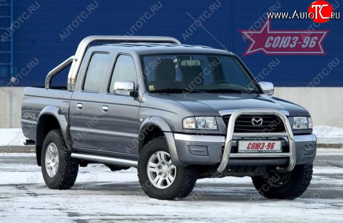 20 114 р. Защита переднего бампера Souz-96 (d76) Ford Ranger (2006-2009)  с доставкой в г. Тамбов