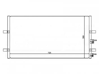 Радиатор кондиционера SAT Ford (Форд) Transit (Транзит) (2006-2014) цельнометаллический фургон