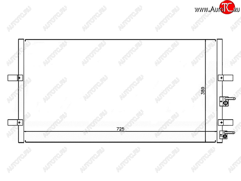 4 569 р. Радиатор кондиционера SAT  Ford Transit (2006-2014) цельнометаллический фургон  с доставкой в г. Тамбов