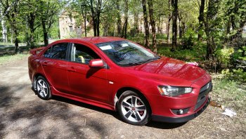 579 р. Реснички на фары Style Mitsubishi Lancer 10 седан дорестайлинг (2007-2010) (Неокрашенные)  с доставкой в г. Тамбов. Увеличить фотографию 7