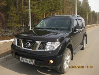 3 599 р. Молдинги дверей RA (узкие, комплект)  Nissan Pathfinder  R51 (2004-2014) дорестайлинг, рестайлинг (Поверхность глянец (под окраску), Неокрашенные)  с доставкой в г. Тамбов. Увеличить фотографию 9